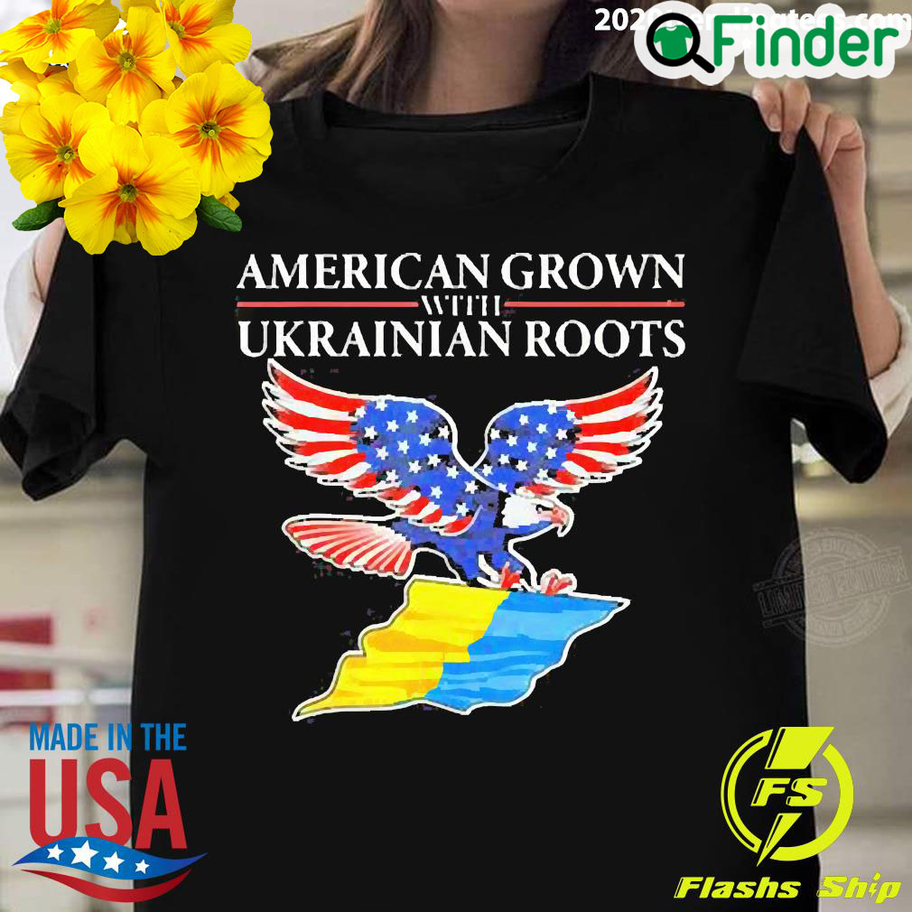 Official eagles American Grown With Ukrainian Root T shirt Official eagles American Grown With Ukrainian Root T shirt