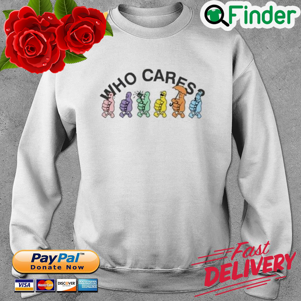 Rex Orange County Store Merch Who Cares White Sweatshirt Rex Orange County Store Merch Who Cares White Sweatshirt
