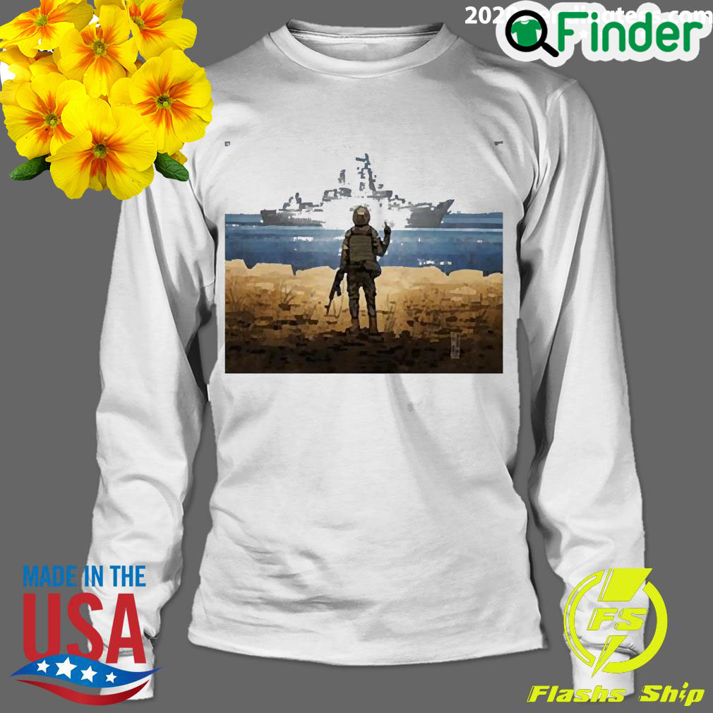 Russian Warship Go Fuck Yourself Stamp Long Sleeve Russian Warship Go Fuck Yourself Stamp Long Sleeve