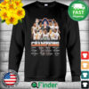 The Auburn Tigers 2022 Sec mens basketball Champions Signatures thank sweatshirt