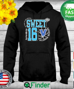 Villanova Wildcats Sweet 16 2022 NCAA mens basketball the road to New Orleans Hoodie