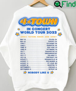 4 Town World Tour Pixar Turning Red 2 Sided Long Sleeve