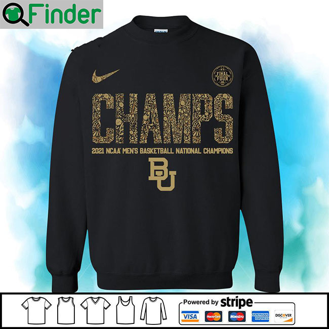 Baylor Bears Nike Champs 2021 NCAA Mens Basketball National Champions Final Four Long Sleeve Baylor Bears Nike Champs 2021 NCAA Mens Basketball National Champions Final Four Long Sleeve