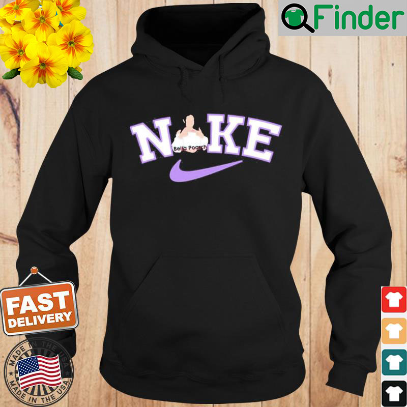 Bella Poarch X Nike Logo Minimalist Fanmade Hoodie Bella Poarch X Nike Logo Minimalist Fanmade Hoodie
