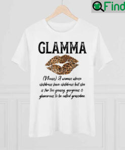 Glamma Leopard Lips Kiss Glam Ma Description Mothers Day T Shirt
