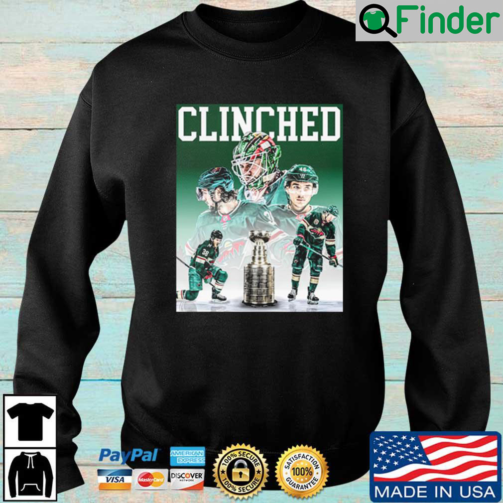 Minnesota Wild Trophy 2022 Clinched Stanley Cup Playoffs Sweatshirt Minnesota Wild Trophy 2022 Clinched Stanley Cup Playoffs Sweatshirt