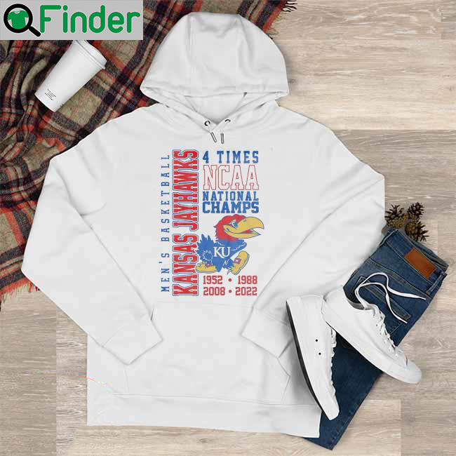 Nice 4 Time Ncaa National Champions 1952 1988 2008 2022 Kansas Jayhawks Hoodie Nice 4 Time Ncaa National Champions 1952 1988 2008 2022 Kansas Jayhawks Hoodie