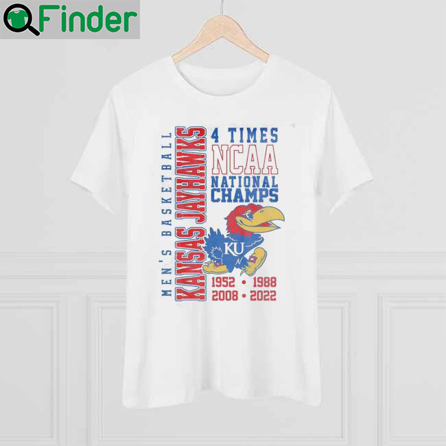 Nice 4 Time Ncaa National Champions 1952 1988 2008 2022 Kansas Jayhawks Shirt Nice 4 Time Ncaa National Champions 1952 1988 2008 2022 Kansas Jayhawks Shirt