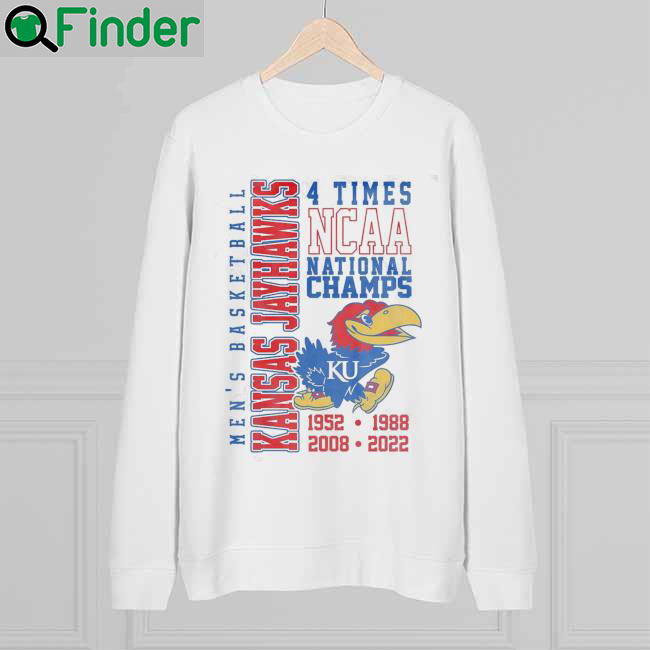 Nice 4 Time Ncaa National Champions 1952 1988 2008 2022 Kansas Jayhawks Sweatshirt Nice 4 Time Ncaa National Champions 1952 1988 2008 2022 Kansas Jayhawks Sweatshirt