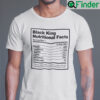 Black King Nutrition Facts Unisex T Shirts