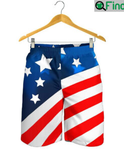 American Flag Style Mens Short
