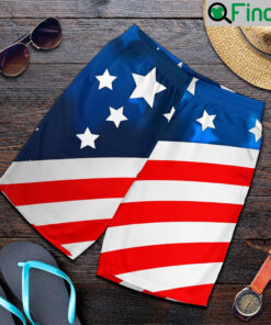 American Flag Style Mens Shorts