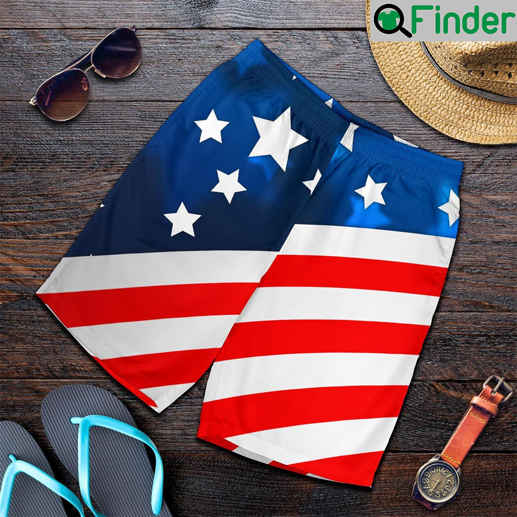 American Flag Style Mens Shorts American Flag Style Mens Shorts