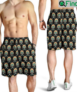 American Indian Skull Pattern Men Shorts