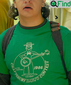 Dustin Craftsbury Banjo Contest Stranger Things 4 T Shirt