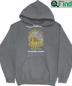 Golden State Warriors Team Names 2022 NBA Finals Champions Signatures Hoodie