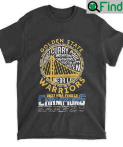 Golden State Warriors Team Names 2022 NBA Finals Champions Signatures Shirt