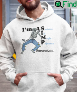 I Am A SIMP Skeleton In Magic Pajamas Hoodie