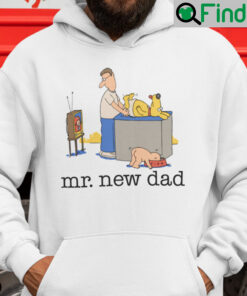 Mr. New Dad Diaper Dog Hoodie