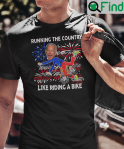 Riding The Country Like Riding A Bike Joe Biden 4th July Shirt