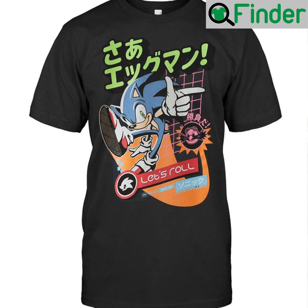 Sonic the Hedgehog with Kanji Shirt Sonic the Hedgehog with Kanji Shirt