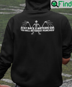 Stay Back 2 Meters Or You Will Be Throat Punched Hoodie