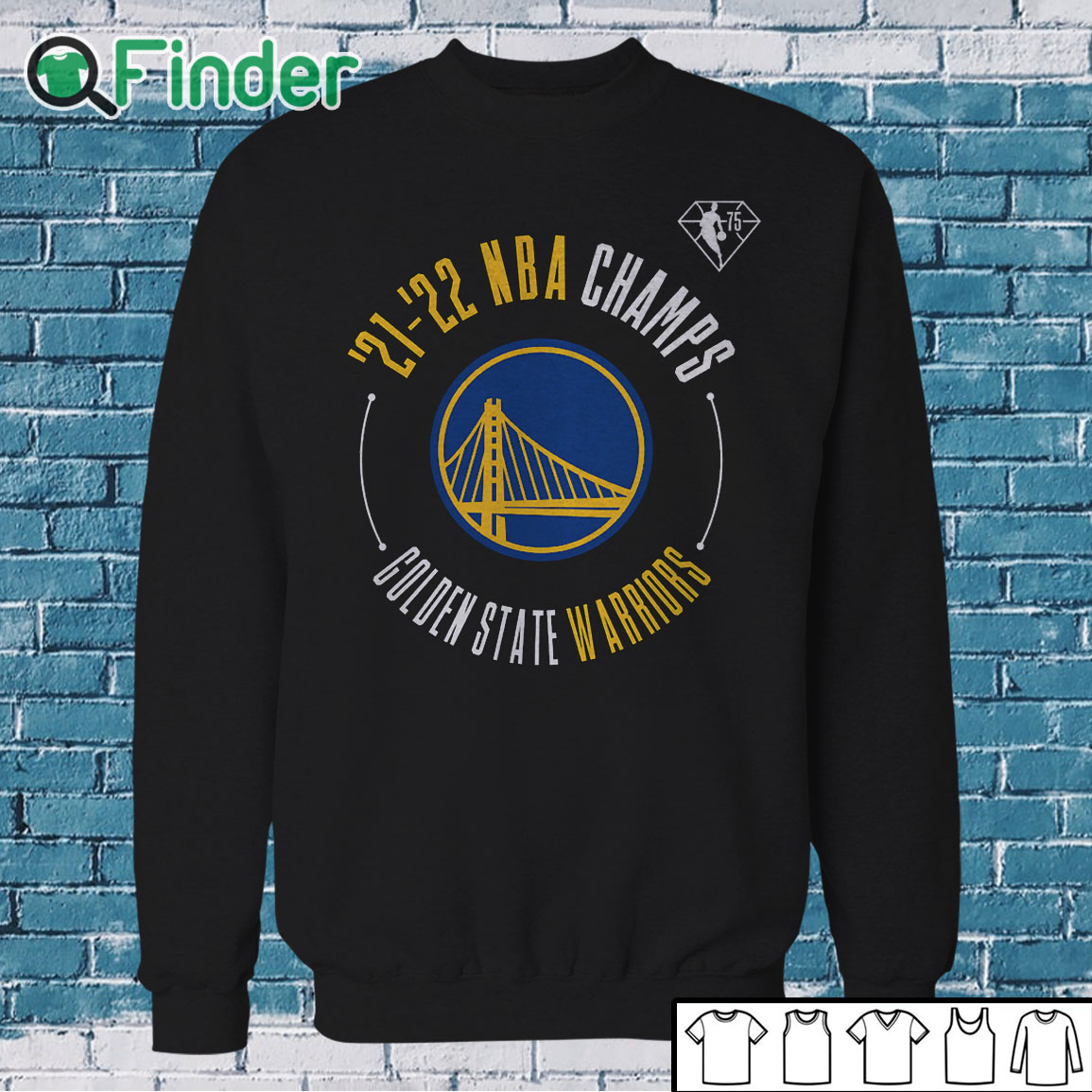 Sweatshirt Golden State Warriors Fanatics Branded 2022 NBA Finals Champions Drive List Roster T Shirt Sweatshirt Golden State Warriors Fanatics Branded 2022 NBA Finals Champions Drive List Roster T Shirt