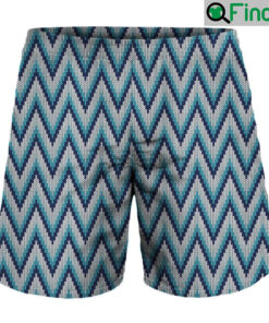 Zigzag Knitted Pattern Print MenS Shorts