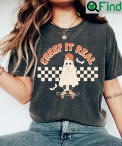 Creep It Real Vintage Ghost Halloween Shirt