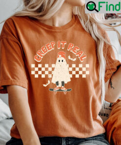 Creep It Real Vintage Ghost Halloween Sweatshirt