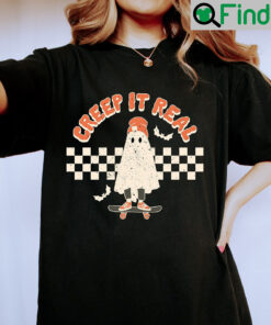 Creep It Real Vintage Ghost Halloween T Shirt