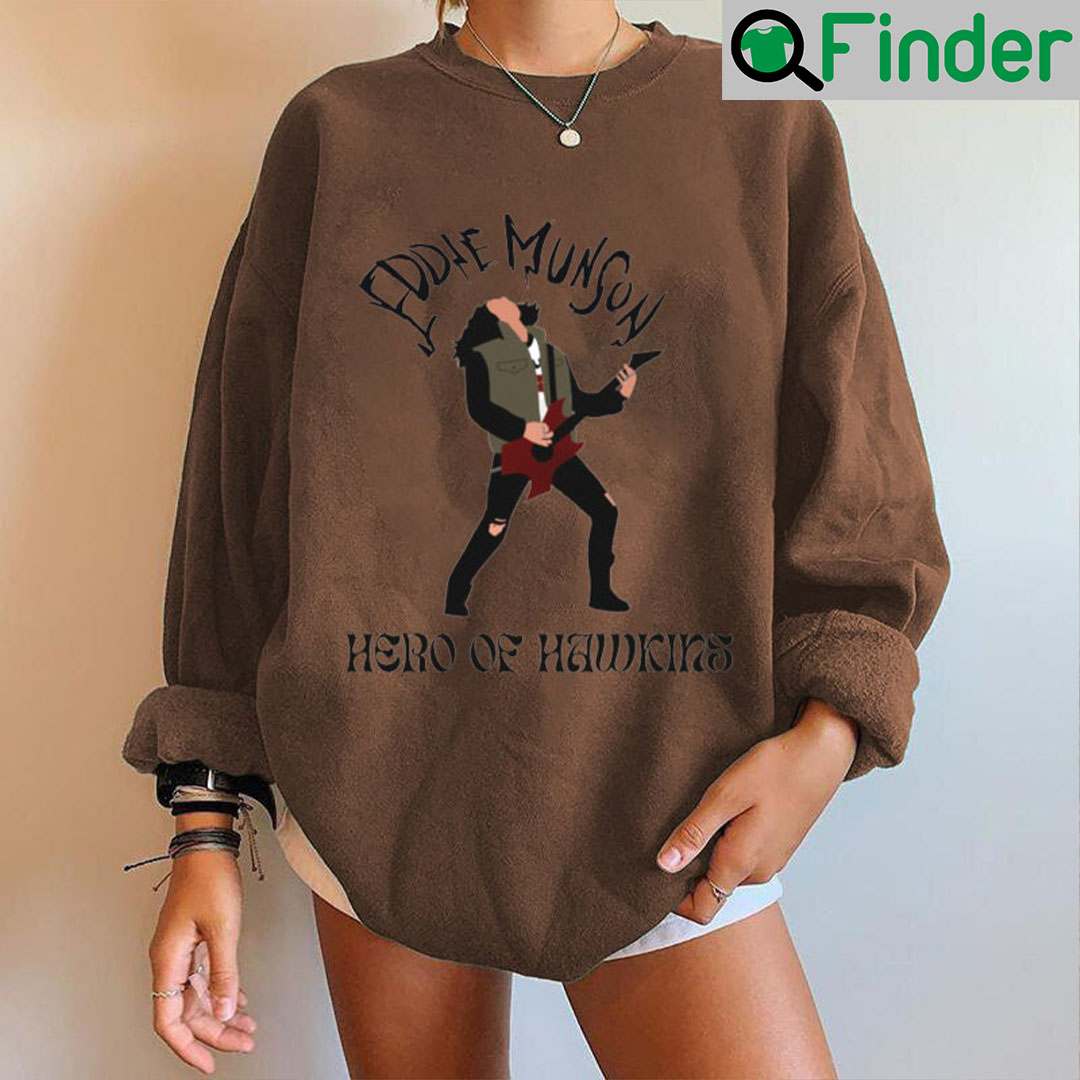 Eddie Munson Hero Of Hawkins Stranger Things 4 Hoodie Eddie Munson Hero Of Hawkins Stranger Things 4 Hoodie