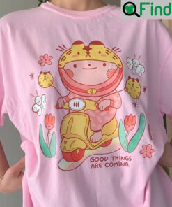 Kawaii Cat Good Things Are Coming Shirt
