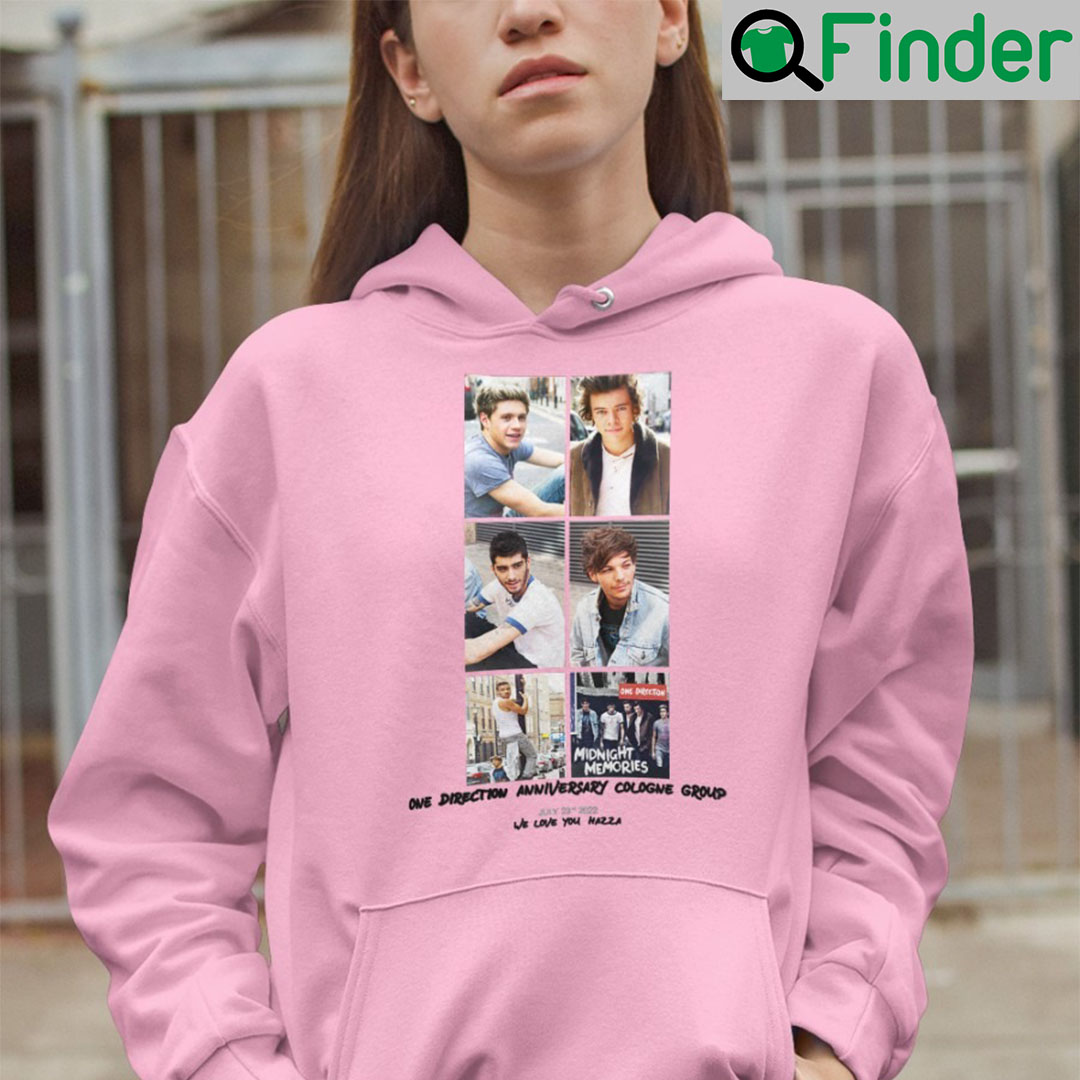 One Direction Anniversary Cologne Group We Love You Hazza Hoodie One Direction Anniversary Cologne Group We Love You Hazza Hoodie