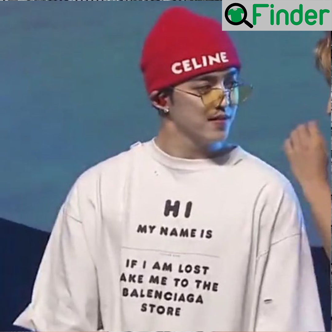 S.Coups Balenciaga Hi My Name Is T Shirt S.Coups Balenciaga Hi My Name Is T Shirt