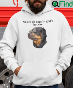 We Are All Dogs In Gods Hot Car Hoodie