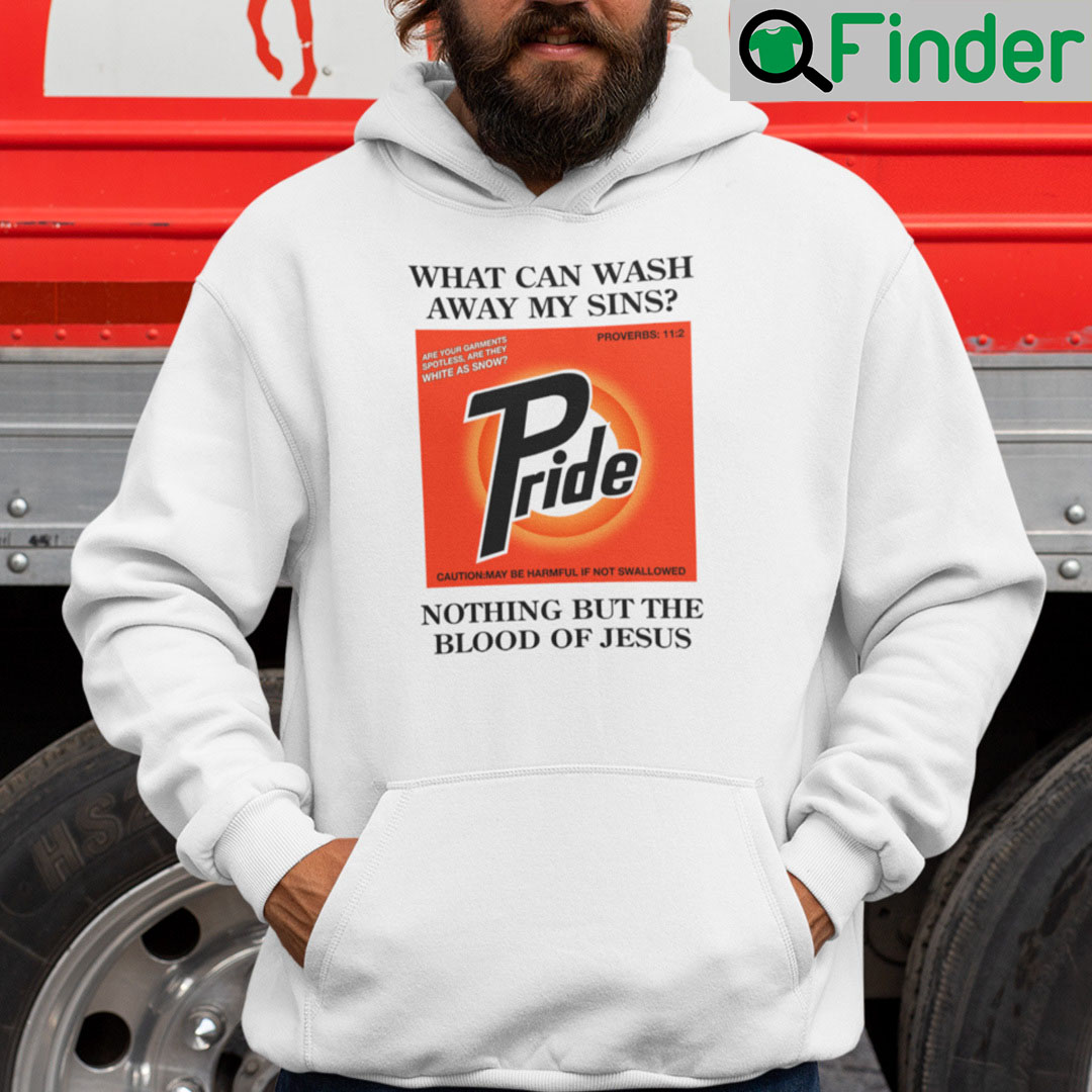 What Can Wash Away My Sins Nothing But The Blood Of Jesus Hoodie What Can Wash Away My Sins Nothing But The Blood Of Jesus Hoodie