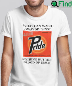 What Can Wash Away My Sins Nothing But The Blood Of Jesus Shirt