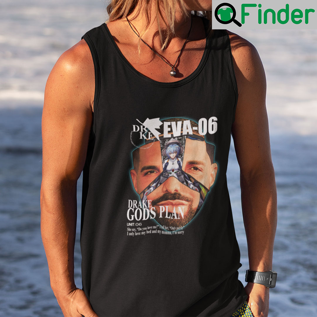 Drake Evangelion Tank Top Shirt Drake Eva 06 Drake Gods Plan Drake Evangelion Tank Top Shirt Drake Eva 06 Drake Gods Plan