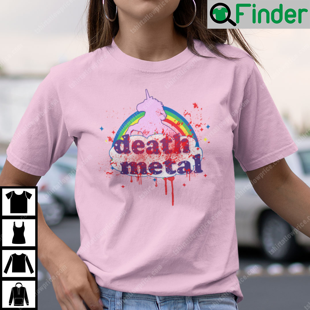 Death Metal Rainbow Unisex Tee Shirt Death Metal Rainbow Unisex Tee Shirt