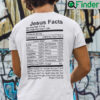Jesus Facts Jesus Nutrition Facts Shirt