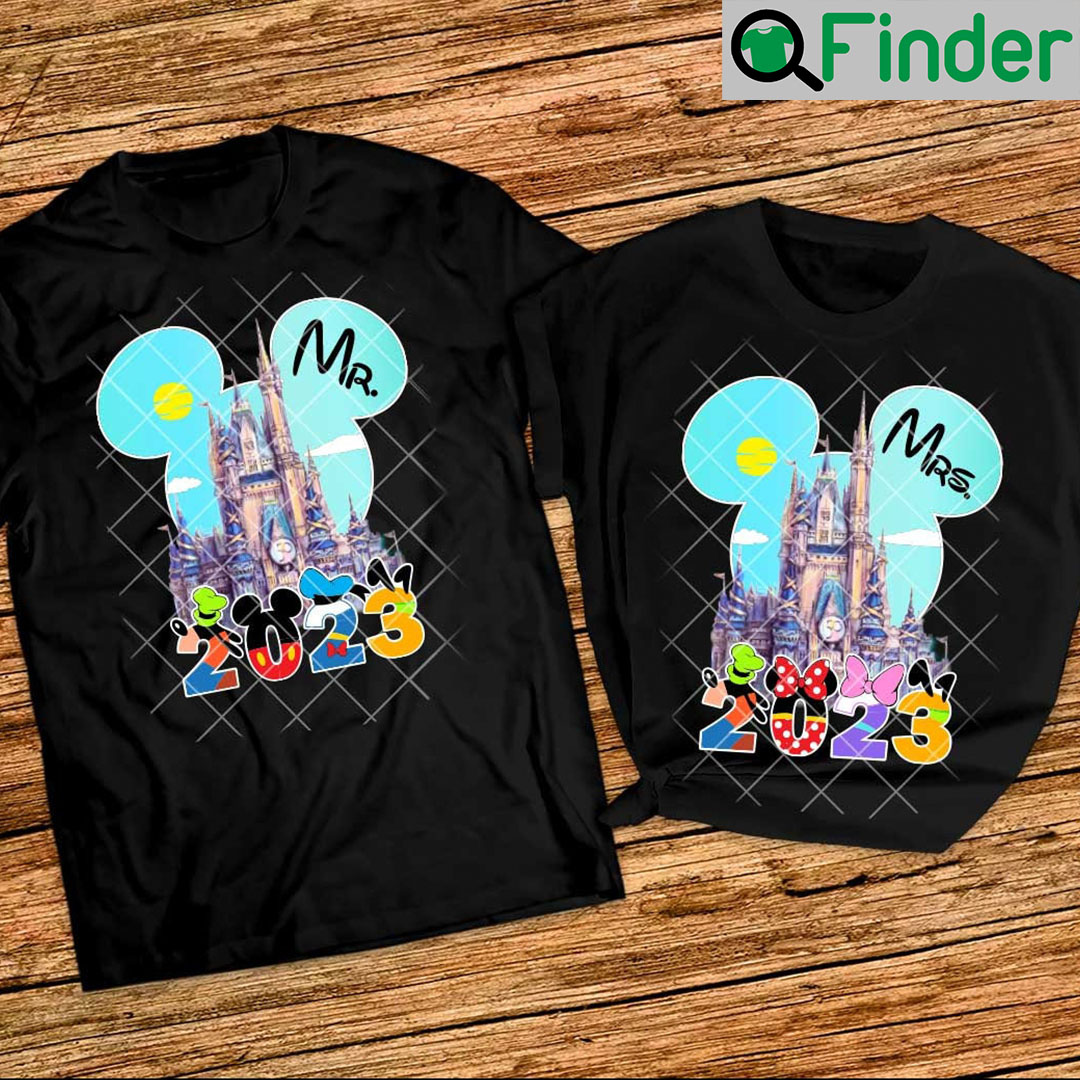 MR And MRS Disneyworld Couple Shirt 2023 Wedding Disney Honeymoon MR And MRS Disneyworld Couple Shirt 2023 Wedding Disney Honeymoon