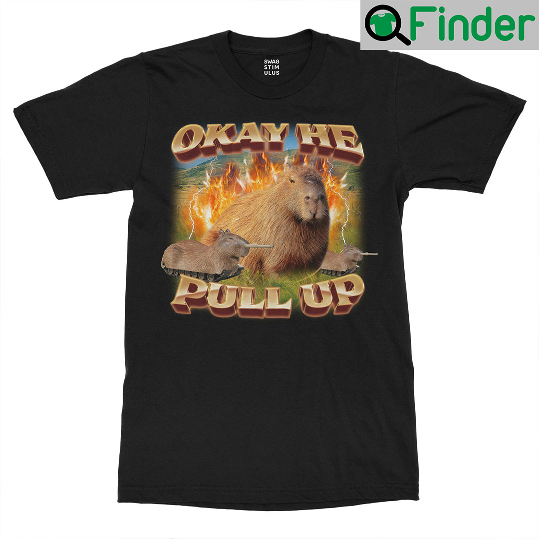 Okay He Pull Up Capybara T Shirt Okay He Pull Up Capybara T Shirt