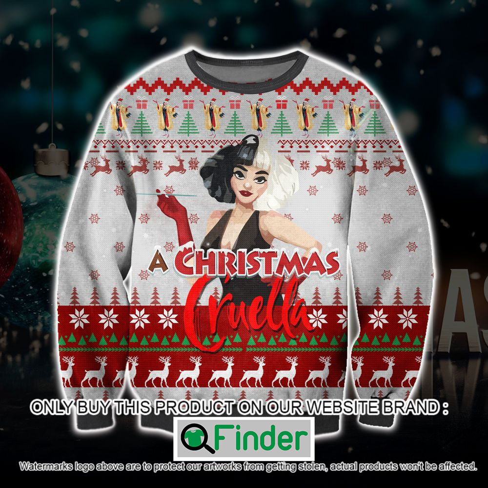 A Christmas Cruella Christmas Ugly Sweater – LIMITED EDITION A Christmas Cruella Christmas Ugly Sweater – LIMITED EDITION