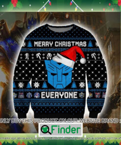 Autobot Merry Christmas Everyone Knitted Wool Sweater Sweatshirt – LIMITED EDITION