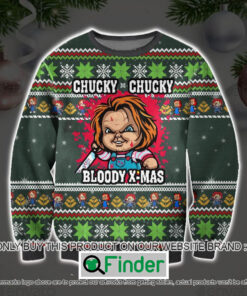 Chucky Chucky Bloody X Mas Ugly Christmas Sweater Sweatshirt LIMITED EDITION