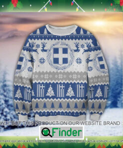 Greece Flag Knitted Wool Sweater Sweatshirt – LIMITED EDITION