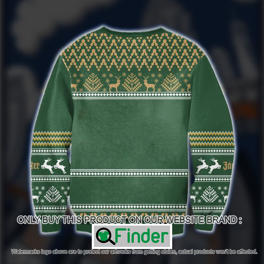 Jagermeiste Logo Green Knitted Wool Sweater Sweatshirt – LIMITED EDITION Jagermeiste Logo Green Knitted Wool Sweater Sweatshirt – LIMITED EDITION