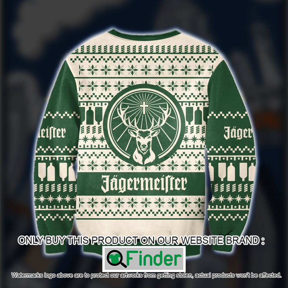 Jagermeister Green Cream Christmas Ugly Sweater Sweatshirt – LIMITED EDITION Jagermeister Green Cream Christmas Ugly Sweater Sweatshirt – LIMITED EDITION