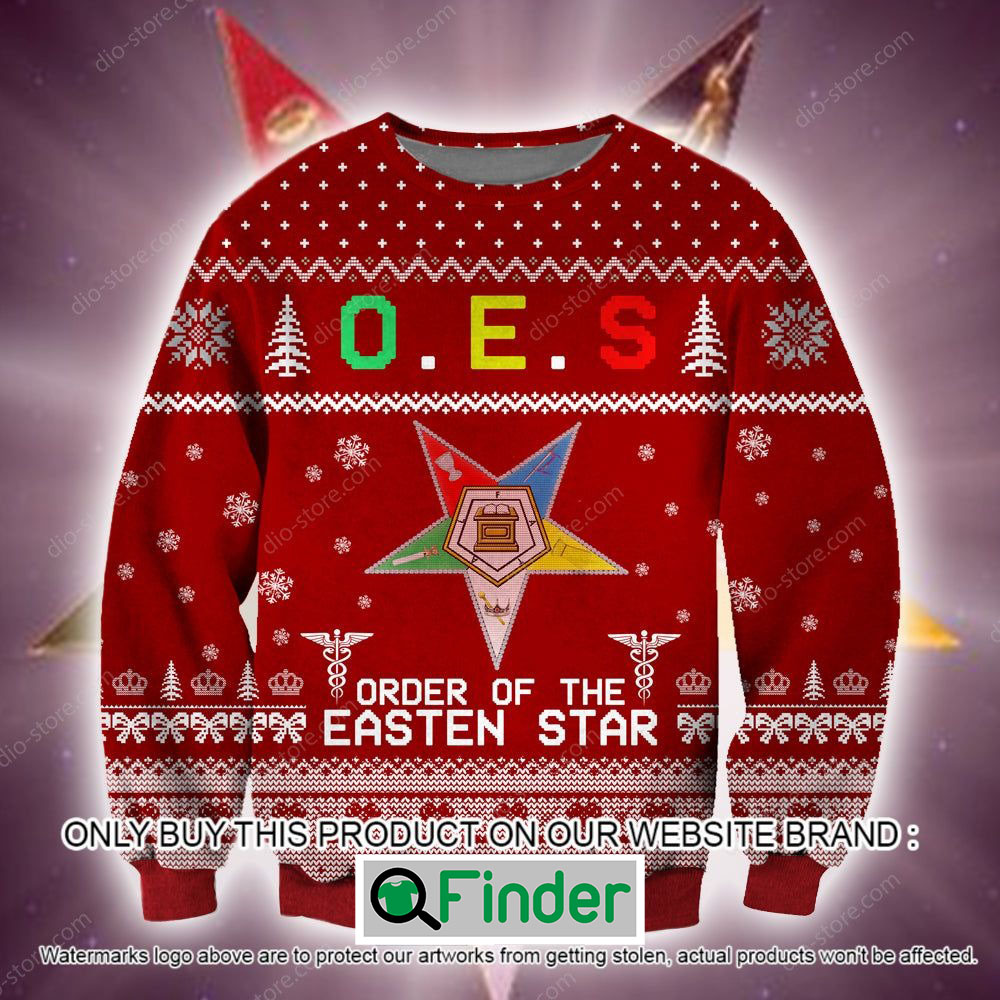 Order Of The Eastern Star Christmas Ugly Sweater – LIMITED EDITION Order Of The Eastern Star Christmas Ugly Sweater – LIMITED EDITION